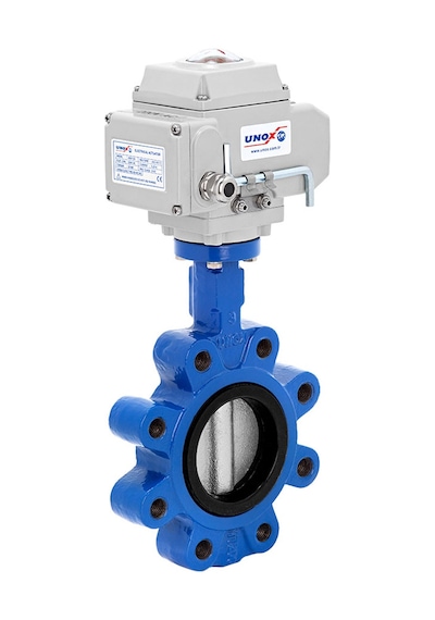 Lug Tip 24V Dc Elektrik Aktüatörlü Kelebek Vana