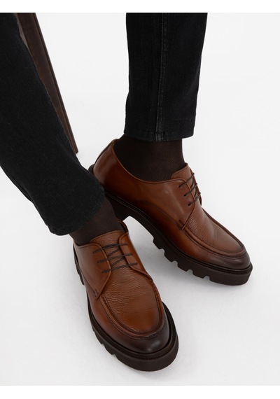 Cacharel Taba Eva Taban %100 Deri Smart Casual Ayakkabı