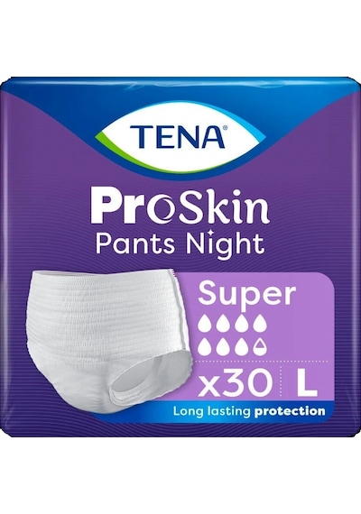 Tena Proskin Pants Süper Night Gece Emici Külot Bezi L 30 Adet