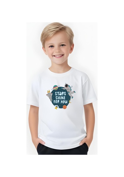Stars Baskılı Erkek Çocuk Çift Cepli Alt-üst Takım Mint Yeşili