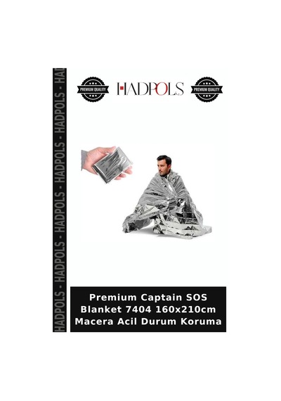 Premium Captain Sos Blanket 7404 160x210cm Macera Acil Durum Koruma Standart