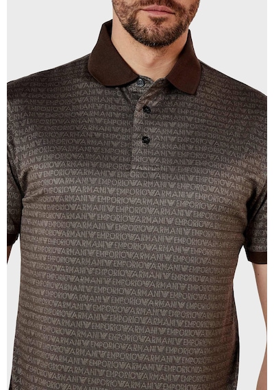 Emporio Armani Erkek Polo Yaka T Shirt Em000788 Af12916 F6052 Kahve Kahve Kahverengi