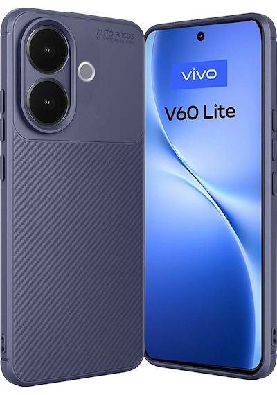 Cosmotex Newface Vivo V60 Lite Auto Focus Karbon Kapak - Lacivert