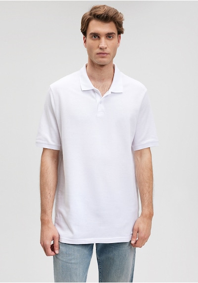 Mavi Antrasit Polo Tişört Regular Fit / Normal Kesim 0611859-80023 Beyaz-620