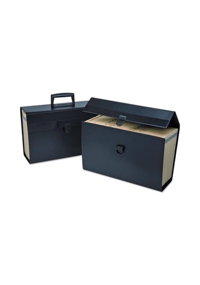Portafile Expanding Organizer With 19 Pockets, Letter, Black