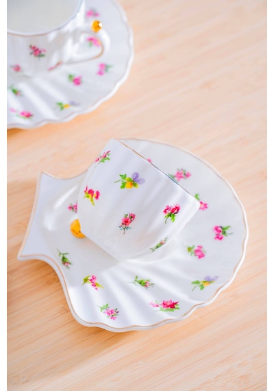 Ladurée 6 Kişilik Kahve Fincan Takımı - 75 Ml Çok Renkli