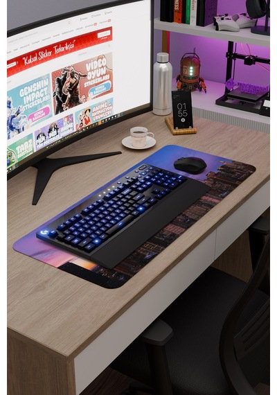 New York Amerika V1 70x30 Xl Gaming Kauçuk Kaymaz Taban Mouse Pad Fare Altlığı
