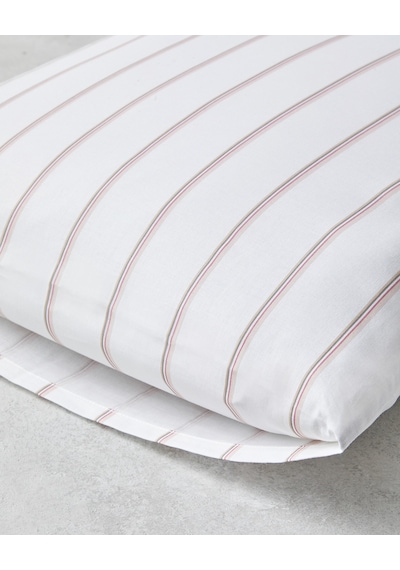 English Home Serene Stripes Pamuklu 2'li Yastık Kılıfı 50x70 Cm Pembe Pembe