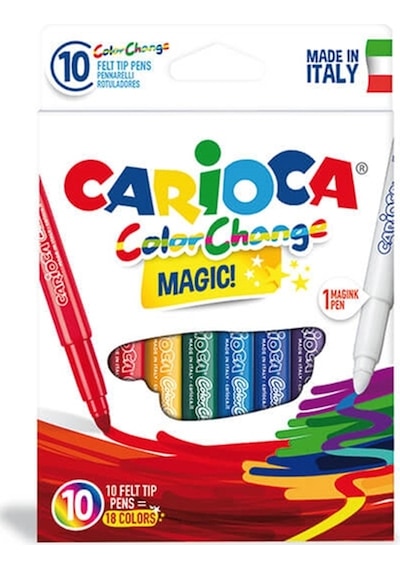 Carioca Renk Değiştiren Sihirli Keçeli Kalemler 9 Renk + 1 Renk