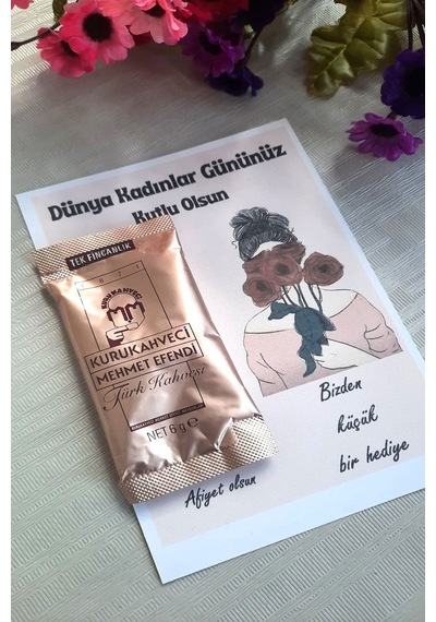 Kurukahveci Mehmet Efendi 8 Mart Kadınlar Günü Hediye Türk Kahvesi Jelatinli 25 x 6 G