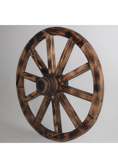 Otantik Ahşap At Arabası Tekeri 70 Cm.(Ahşap 2) Diğer