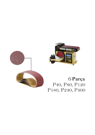 Venoa Scheppach Bts900x Uyumlu Bant Zımpara Kağıdı 6 Parça