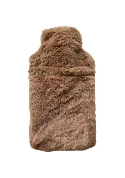 Bosphorus Yan Cepli Peluş Sıcak Su Torbası Bej 750 ML