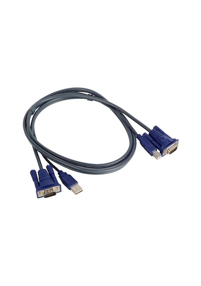 Alfais 4535 Usb Kvm Switch Vga Yazıcı Adaptör Kablosu