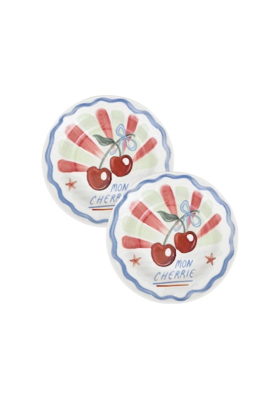 The Mia Dolce Vita Yemek Tabağı 2 Li Set 22 Cm Çok Renkli