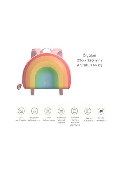 Zoyzoıı Dream Serisi Sırt Çantası / Sugar Heart Rainbow Çok Renkli