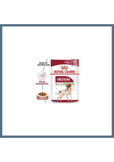 Buradabulabilirsin Medium Adult Gravy Yetişkin Köpek Konservesi 10 Adet 140 Gr Bbz