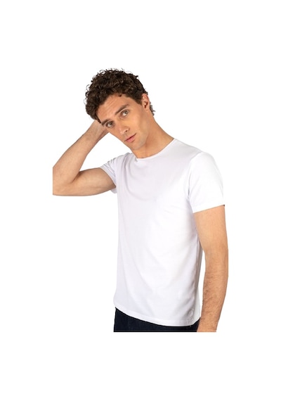 Tudors 20408 Slim Fit Dar Kesim Bisiklet Yaka Kısa Kol Basic Erkek Tişört Beyaz Tudors 20408 Slim Fit Dar Kesim Bisiklet Yaka Kısa Kol Basic Erkek Tişört Beyaz