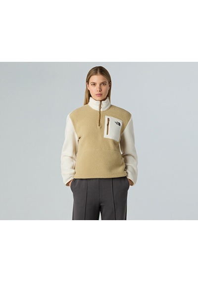 The North Face W Yumiori 1/4 Zip Kadın Outdoor Çeyrek Fermuarlı Polar Üst Nf0a8e893cg1 Haki Haki
