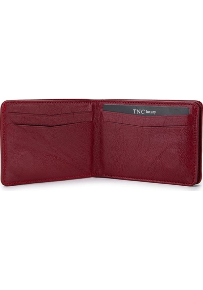 Tamer Tanca Erkek Hakiki Deri Bordo Cüzdan 1148 619 Erk Czdn Sk25-26 Bordo Bordo