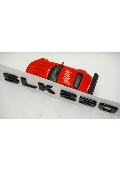 SLK 250 Bagaj Parlak Siyah ABS 3M 3D Yazı Logo