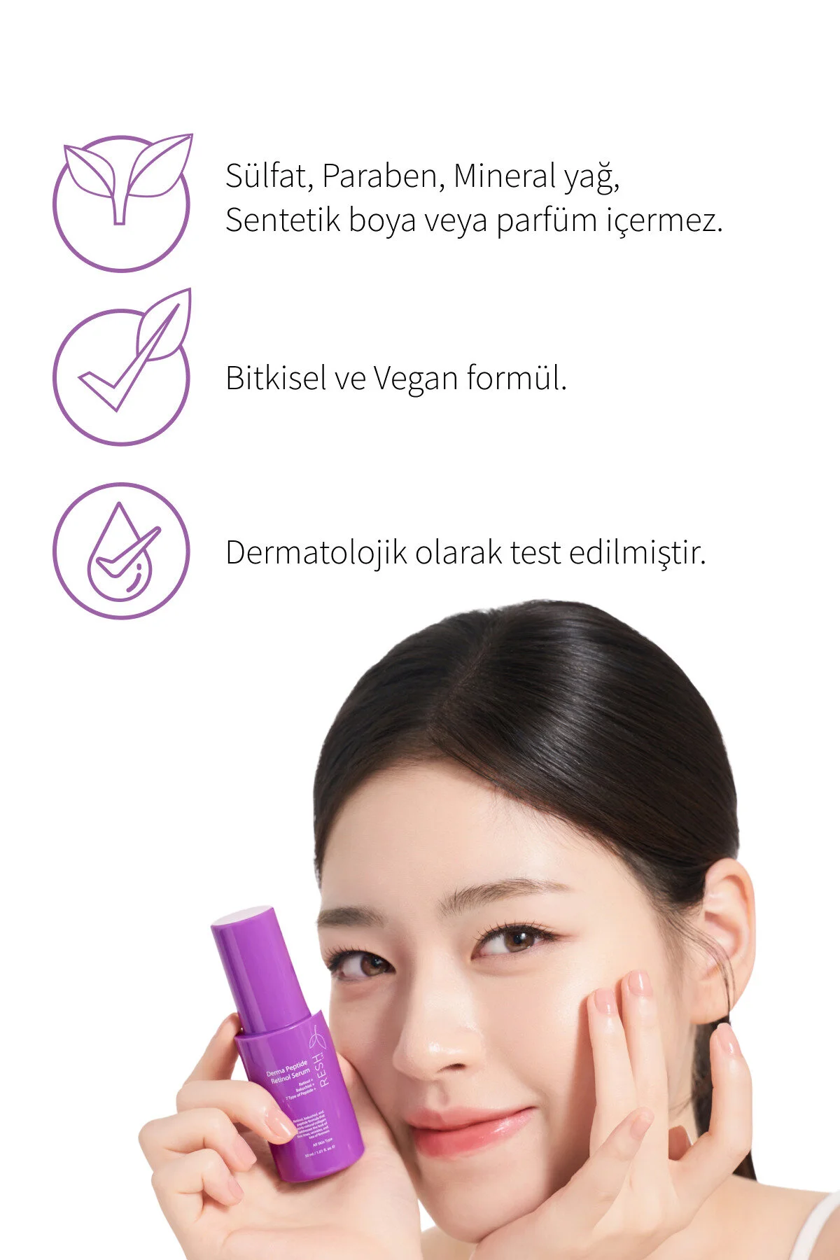 Resh Lab Derma Peptide Retinol Serum 30ml - Retinol Peptit Serumu