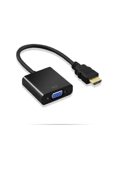 4487 Hdmı To Vga Monitör Tv Çevirici Dönüştürücü Kablosu, Usb - Vga Adaptörler