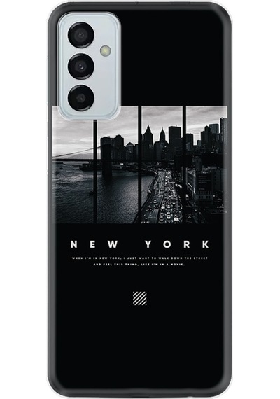 Samsung Galaxy Uyumlu A04S Kilif Silikon Desen New York 1612 556613312