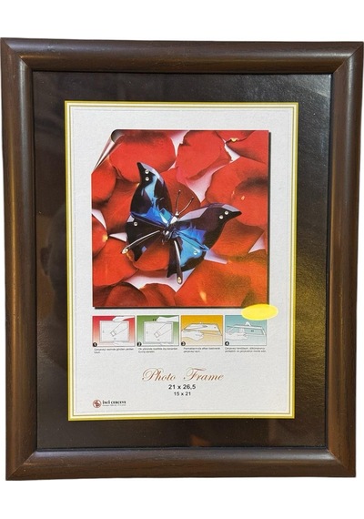 Ahşap Görünümlü 2 Li Pvc Fotoğraf Çerçevesi 21x26,5 Cm.
