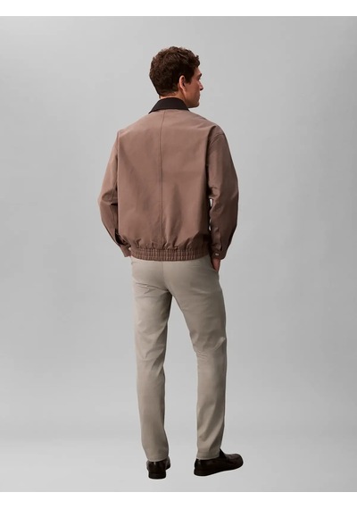 Calvin Klein Slım Refıned Cotton, Rak Bej Erkek Pantolon