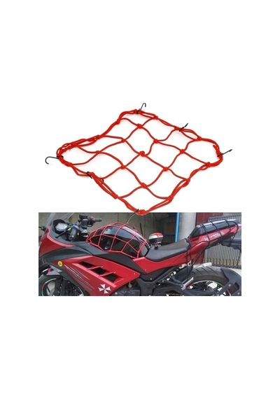 Kask Filesi Kırmızı 6 Kancalı - Motosiklet Atv Utv Diğer