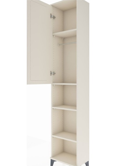 Arges Dolap 4 Raflı Tek Kapaklı Tek Askılı 44x30x221 Aytaşı-a... Aytaşı