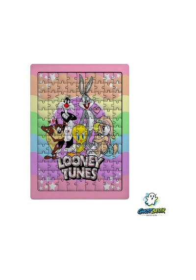 Looney Tunes 99 Parça Ayaklı Puzzle Dekoratif Çocuk Yapbozu 0258