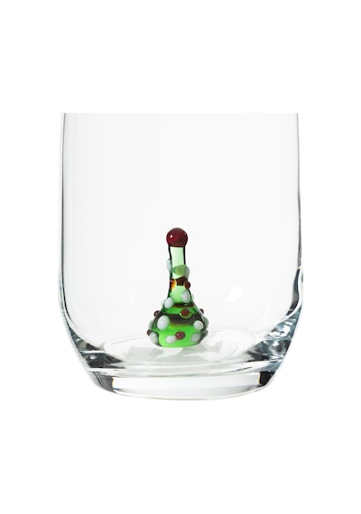 Pine Figürlü Cam Bardak 205 Ml Çok Renkli