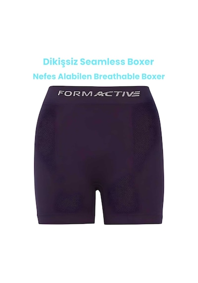 Uniquetrenders Erkek Dikişsiz/seamless Nefes Alabilen Boxer Mor