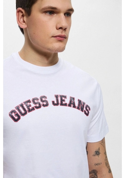 Guess Erkek Beyaz T-shirt Yüksek Kalite Pamuk Beyaz