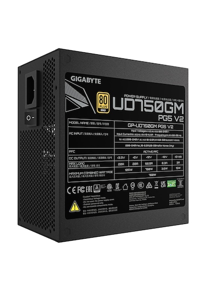 Gıgabyte Gp-ud750gm Pg5 V2 Psu Modüler 750w 80+gold 120mm Fan