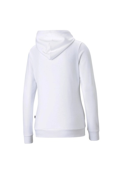 Puma Kadın Kapşonlu Ess Logo Hoodie Sweatshirt Beyaz