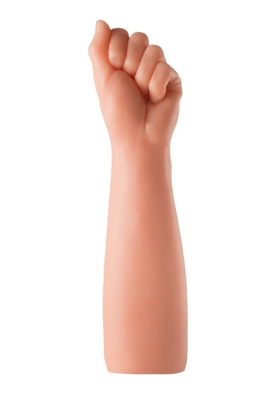 30 Cm Dev Kalın Realistik Yumruk Fist Tasarımlı Dildo Ten Rengi Çok Renkli