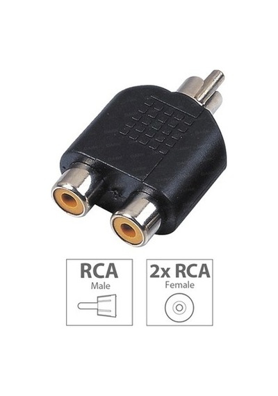 1 Rca Erkek - 2 Rca Dişi Çevirici Jak 5 Adet