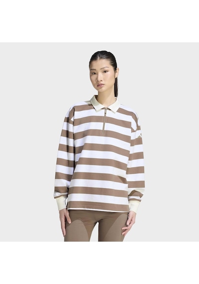 Adidas Essentials Contemporary Kadın Bej Uzun Kollu Polo Tişört Kf6252 Krem