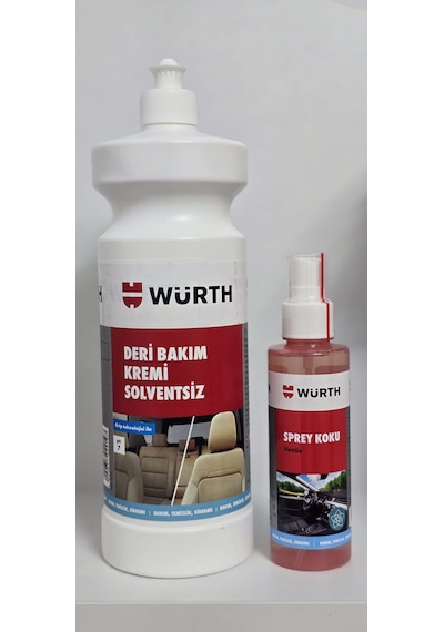 Würth Deri Bakım Kremi 1lt Solventsiz + Würth Araç Kokusu Venüs 1