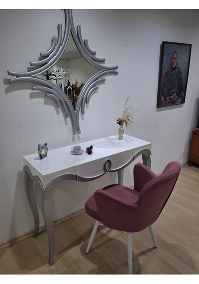 Dresuar Cnc Kabartma 90665 Model Aynalı Kelebek Sandalye Ayak Parlak Beyaz Gri Renk Beyaz - Gri Dresuar Cnc Kabartma 90665 Model Aynalı Kelebek Sandalye Ayak Parlak Beyaz Gri Renk Beyaz - Gri