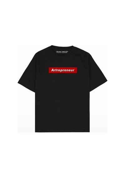 Startmore Kadın Artrepreneur Baskılı Oversize Bisiklet Yaka Tshirt Siyah Startmore Kadın Artrepreneur Baskılı Oversize Bisiklet Yaka Tshirt Siyah