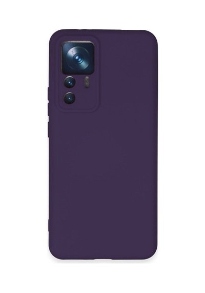 Xiaomi Mi 12t Pro Kılıf Nano İçi Kadife Silikon - Mor -
