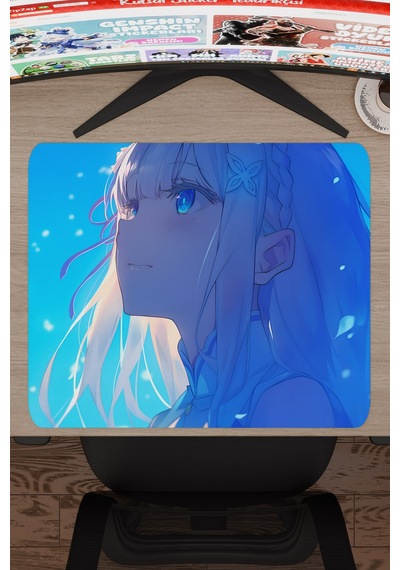 Re Zero Kaymaz Dikişli Kauçuk Oyuncu Mousepad V1 - 48x40 Xl Gaming Mouse Pad Fare Altlığı