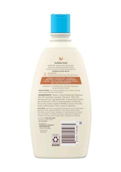 Aveeno Baby Sensitive Skin Banyo Köpüğü 568ML