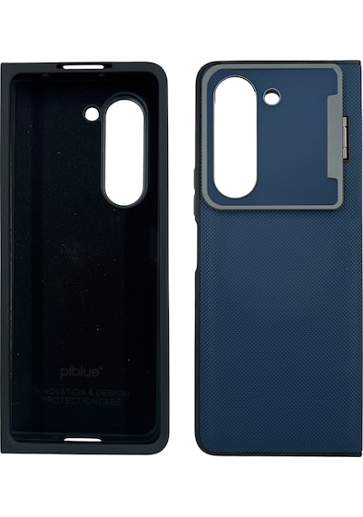 Nettech Samsung Galaxy Z Fold 5 Uyumlu Manyetik Standlı Seri Arka Koruma Kılıf - Gri Gri
