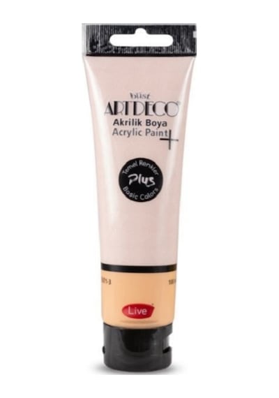 Plus Akrilik Boya 100ml Tüp 433 Toz Pembe 433 Tozpembe