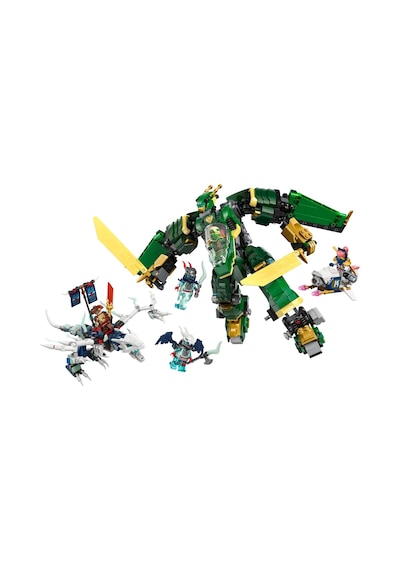 LEGO® NINJAGO® Lloyd’un Jet Robotu 71845 - 9 Yaş ve Üzeri Çocuklar için 5 Minifigür ve Ejderha İçeren Yaratıcı Oyuncak Yapım Seti (1112P)